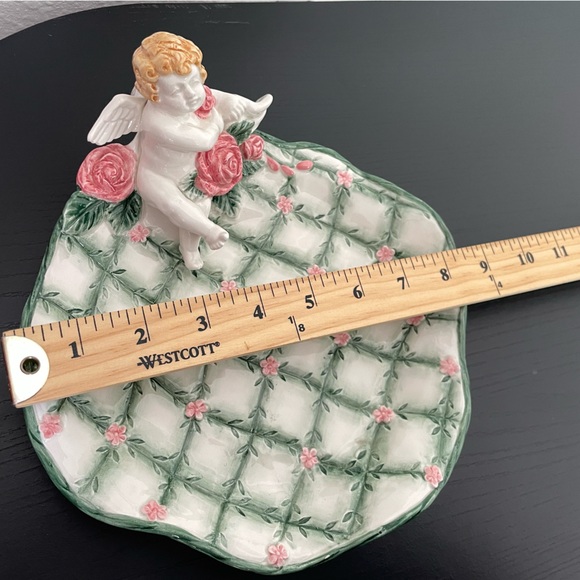 Vintage 1996 Omnibus Fitz and Floyd Cherubs Canape Plate. - Picture 4 of 4